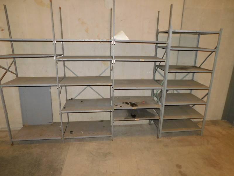 lot 1631 image: Lot of Metal Storage Selfs