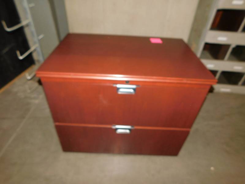 lot 1632 image: Nice Wood File Cabinet