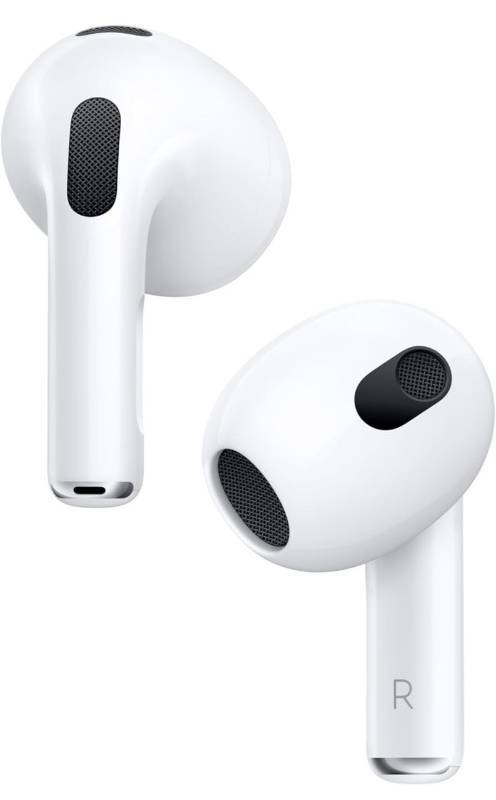lot 10161 image: Apple AirPods (3rd Generation) Wireless Earbuds with MagSafe Charging Case. Spatial Audio, Sweat and Water Resistant, Up to 30 Hours of Battery Life. Bluetooth Headphones for iPhone Retail $179.00