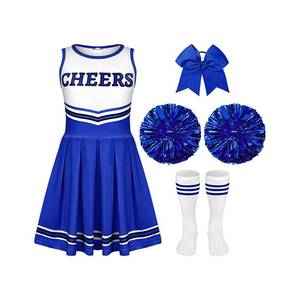 lot 9785 image: Girls Cheerleader Costume Outfit Set Fancy Dress for Halloween Party Birthday (9 to 10 Years Old)