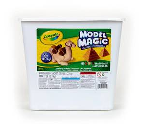 lot 9799 image: Crayola Model Magic Naturals, 4 Packs (8oz ea), Bulk Modeling Clay Alternative, Craft Supplies for Classrooms, 2 lb. Bucket