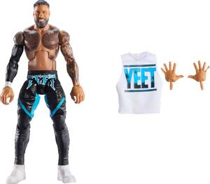 lot 9800 image: Mattel WWE Elite Action Figure & Accessories, Series #114 6-inch Collectible Jey USO with 25 Articulation Points & Swappable Hands