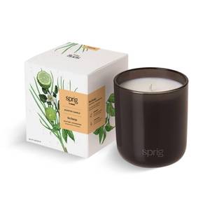 lot 9809 image: Sprig by Kohler Recharge Aromatherapy Candle with Bergamot and Lemongrass, 100% Natural Soy-Coconut Wax, Uplifting and Invigorating Scent, Gift for Holidays, 8 oz