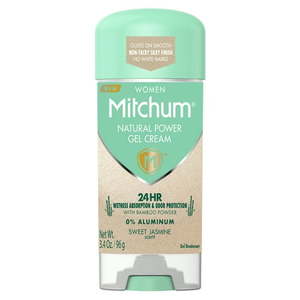 lot 9830 image: Mitchum Natural Power Gel Cream for Women Sweet Jasmine 3.4 oz.