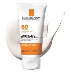 lot 9838 image: La Roche-Posay Anthelios Melt-In Milk Sunscreen SPF 60, Sunscreen For Body & Face, Broad Spectrum SPF  Antioxidants, Oil Free, Lightweight & Fast Absorbing, Oxybenzone Free, 5 fl oz