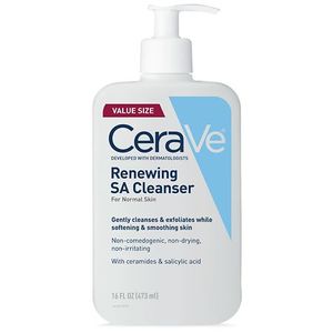 lot 9840 image: CeraVe SA Face Wash Salicylic Acid Cleanser with Hyaluronic Acid and Niacinamide - 16 fl oz