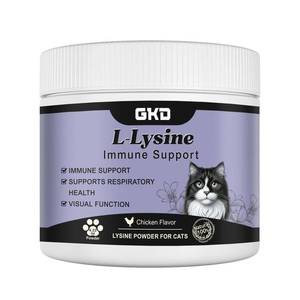 lot 9843 image: L-Lysine Powder for Cats, Immune Support for Cats, Supports Immune and Eye Health Supplement, Lysine for Cats, Aid with Reduces Eye Discharge, Alleviates Sneezing and Runny Nose 4.23oz