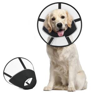 lot 9848 image: Supet Soft Dog Cone Collar for Small Dogs, E Collar for Dogs After Surgery to Stop Licking, Comfortable Elizabethan Collar, Cone of Shame Alternative, Adjustable Pet Recovery Collar (S, Grey)