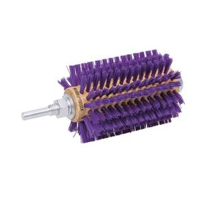 lot 9867 image: Weaver Leather Mini Roto Brush for Livestock, WoolHair Stimulating and Grooming Brush for Goat Sheep Cattle, Use with Drill, Coat Deshedding Tool