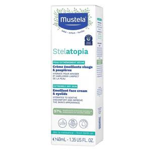 lot 9872 image: Mustela Stelatopia Emollient Baby Face Cream for Eczema Prone Skin Fragrance Free - 1.35 fl oz