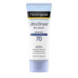 lot 9873 image: Neutrogena Ultra Sheer Dry-Touch SPF 70 Sunscreen Lotion 3 fl. oz