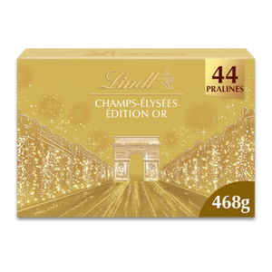 lot 9883 image: Lindt Champs-Elys�es Edition Or 44 Pralines Chocolate Box 468g