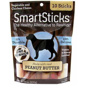 lot 9926 image: SmartBones SmartSticks Dog Treats 10 Ct