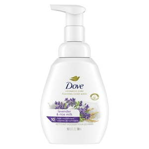 lot 9933 image: Dove Nourishing Daily Use Women s Foaming Hand Soap Lavender and Yogurt 10.1 fl oz