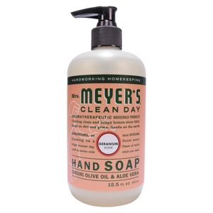 lot 9968 image: Mrs. Meyer s Clean Day Liquid Hand Soap Geranium Scent 12.5 Ounce Bottle