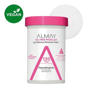 lot 9973 image: Almay Biodegradable Oil Free Micellar Eye Makeup Remover Pads 120 count (Count unknown)