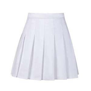 lot 10001 image: Womens Pleated Skirt White Mini A-line Skirts Skorts with Shorts Golf Tennis Outfits for Women Cheer Uniform Size 3XL