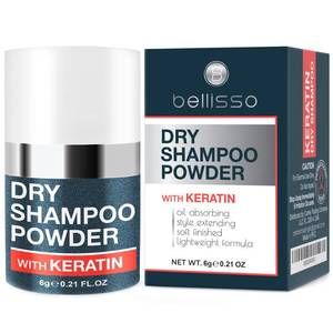 lot 10006 image: Dry Shampoo Volumizing Powder - For Women and Men - Non Aerosol, Unscented Waterless Solution - Mini Travel Size - Balance Clean Blonde, Brown, Black, Oily and Dark Hair - Fragrance Free (Keratin), .21 fl oz