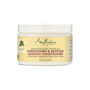 lot 10019 image: SheaMoisture Leave-In Conditioner with Pure Jamaican Black Castor Oil for Damaged, Over-Processed Hair - Softens and Detangles, 11.5 oz