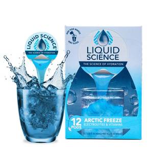 lot 10055 image: Java House Liquid Science Hydration Concentrate Single Serve Liquid Pods, Peel and Pour, Arctic Freeze (12 pods)