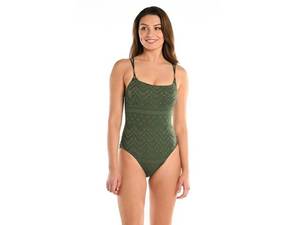 lot 10068 image: La Blanca Saltwater Sands Lingerie Mio (Olive) Womens Swimsuits One Piece, 8