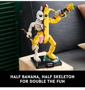 lot 10088 image: LEGO Fortnite Peely Bone - Collectible Fortnite DIY Kit for Adults, Ages 18 - Building Set for Home Decor, Office or Bedroom - Gift Idea for Fans of Video Game - 77072 - RETAIL $100