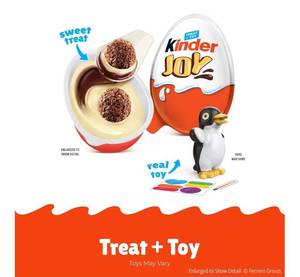 lot 10137 image: 24 Count Kinder Joy Eggs (STOCK PHOTO NOT EXACT)