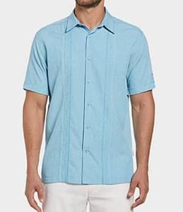 lot 10140 image: Short Sleeve Button-Down Shirt Blue, XL (Stock Photo Not Exact)