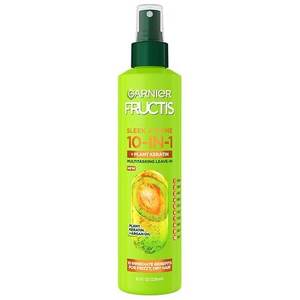 lot 10157 image: Garnier Fructis Sleek and Shine 10 in 1 Hairspray with Plant Keratin 8.1 fl oz (LID CRACKED)