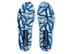 lot 10169 image: Sof Sole Cool Climate Insole (BlueWhite) Mens Insoles Accessories Shoes, Trim To Fit Womens 5-11