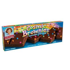 lot 10204 image: COSMIC BROWNIES WITH CHOCOLATE CHIP CANDY 2 Pack 6 Brownies per box 13.1Oz