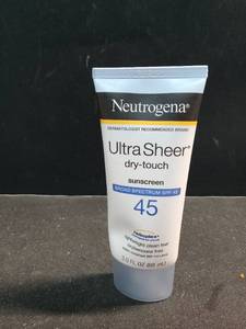 lot 10207 image: Neutrogena Ultra Sheer Dry-Touch SPF 45 Sunscreen Lotion 3 fl. oz