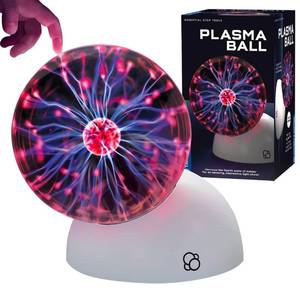 lot 10211 image: Thames & Kosmos The Plasma Ball Essential STEM Tool  Classic Scientific Device, Fresh 5-inch Glass Sphere, Interactive Electric Light Show  Explore Electricity, Matter, Energy, Small