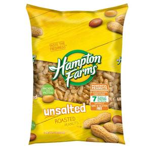 lot 10213 image: HAMPTON FARMS UNSALTED ROASTED PEANUTS 5LB