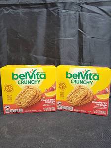 lot 10238 image: 2PK BEL VITA CRANBERRY ORANGE BREAKFAST BISCUITS, CRANBERRY ORANGE, 5 PACKS EACH