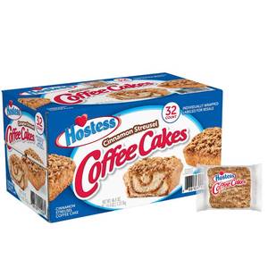 lot 10247 image: HOSTESS CINNAMON STREUSEL COFFEE CAKES, CINNAMON 32CT