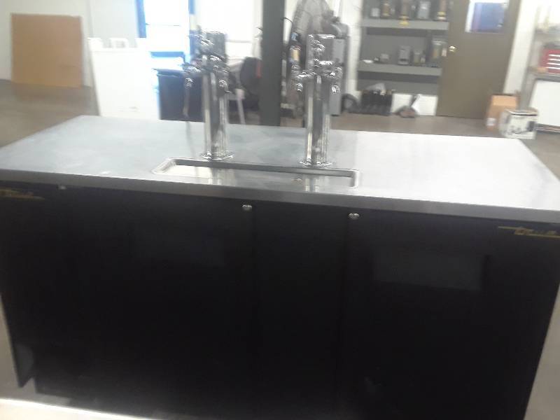 lot 1643 image: True 2 Door Kegerator With Taps