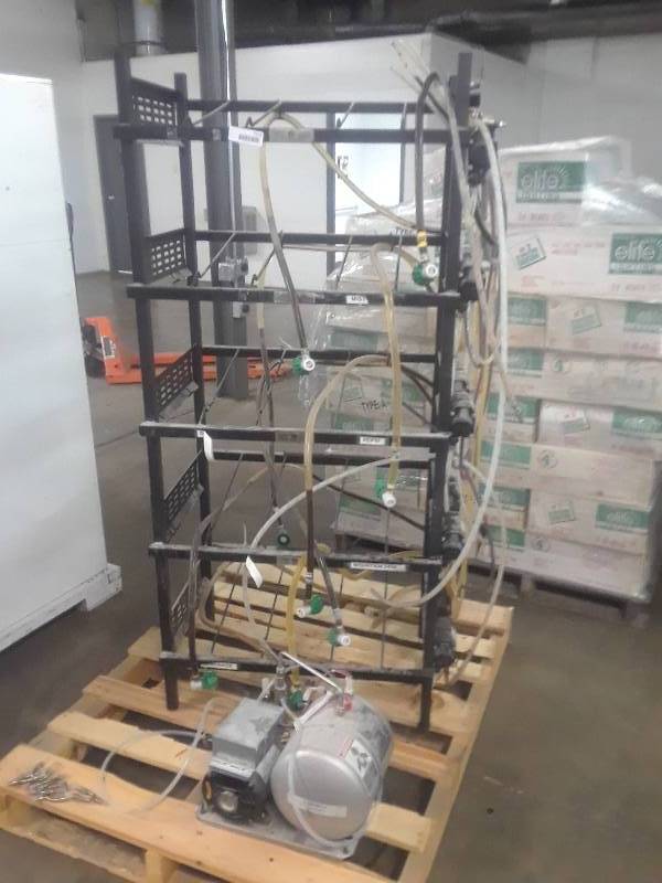 lot 1648 image: Beverage Rack With Carbinator And Flojet Beverage Pumps