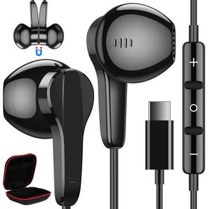 lot 12277 image: USB C Headphones for Samsung S24 Ultra S23 Fe S22, Type C Earphones with Microphone HiFi Stereo Volume Control Magnetic in Ear Wired Earbud for iPhone 16 15 Pro Max Plus Galaxy Flip 6 5 Pixel 9 8 7