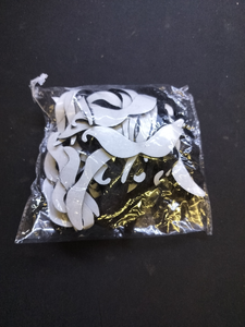 lot 16207 image: White Foam Mustache Party Decorations Pack