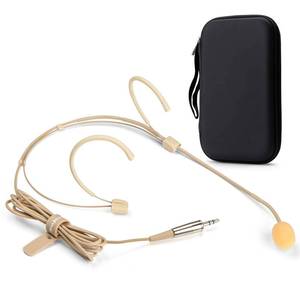 lot 16211 image: Sujeetec Headset Microphone - Discreet Double Earhook Headworn Mic fits PC Voice Amplifier Wireless Bodypack Transmitters for Lectures, Live Performance, Theater, Podcasts (3.5mm TRS Plug)