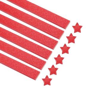 lot 16219 image: MECCANIXITY 360 Sheets Origami Paper Glitter Stars Papers Red Fold Paper for Beginner Arts Crafts Projects,0.4 x 9.3 Inch
