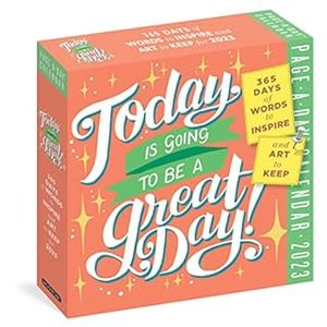 lot 16222 image: Today Is Going to Be a Great Day Page-A-Day Calendar 2023 365 Days of Words to Inspire and Art to Keep (152351521X)