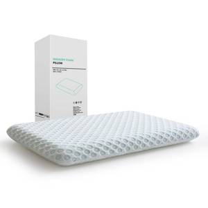 lot 1321 image: Hcore Ultra Thin Pillow 2.75 Stomach Sleeping, Slim Pillow for Side Back Stomach Sleepers, Gel Infused Memory Foam Pillow with Two-Sided Pillow - CertiPUR-US - Standard