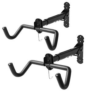 lot 1374 image: Gootus Bike Wall Mount Hanger - Horizontal Bicycle Indoor Storage Rack  Cycling Wall Mounted Holder Hook - Hang Your Road, Mountain or Hybrid Bikes in Garage or Home