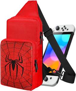 lot 2036 image: Lotadilo Travel Bag for Nintendo SwitchLiteOLED for Teens Boys Kids Girls Cute Switch Backpack Carrying Crossbody Shoulder Gaming Sling Bag Large Capacity Portable for Nintendo Accessories Storage