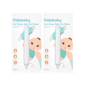 lot 2342 image: Frida Baby 3-in-1 Nose, Nail  Ear Picker Baby Ear Cleaner  Baby Nose Cleaner and Nail Tool for Babies  Toddlers, Safely Clean Babys Boogers, Ear Wax & More, 2 Count