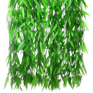 lot 2407 image: Bird Fiy 50 PCS 376 Feet Artificial Flower Greenery Wicker Rattan Vine Fake Foliage Leaf Flowers Plants Garland Garden Decoration