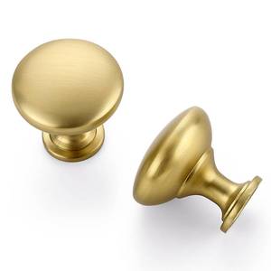 lot 2418 image: Ravinte 20 Pack Gold Round Zinc Cabinet Brass Knobs for Kitchen Bathroom Closet Dresser Cabinets