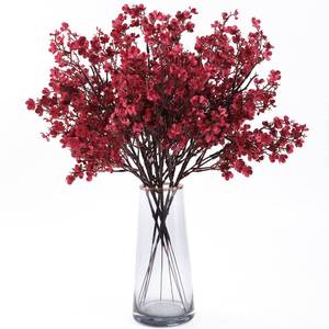 lot 2433 image: Hananona 10 Pcs Babys Breath Artificial Gypsophila Flowers Halloween Fake Silk Flowers for Home Decor Floral Arrangement Table Centerpieces (10, Burgundy)